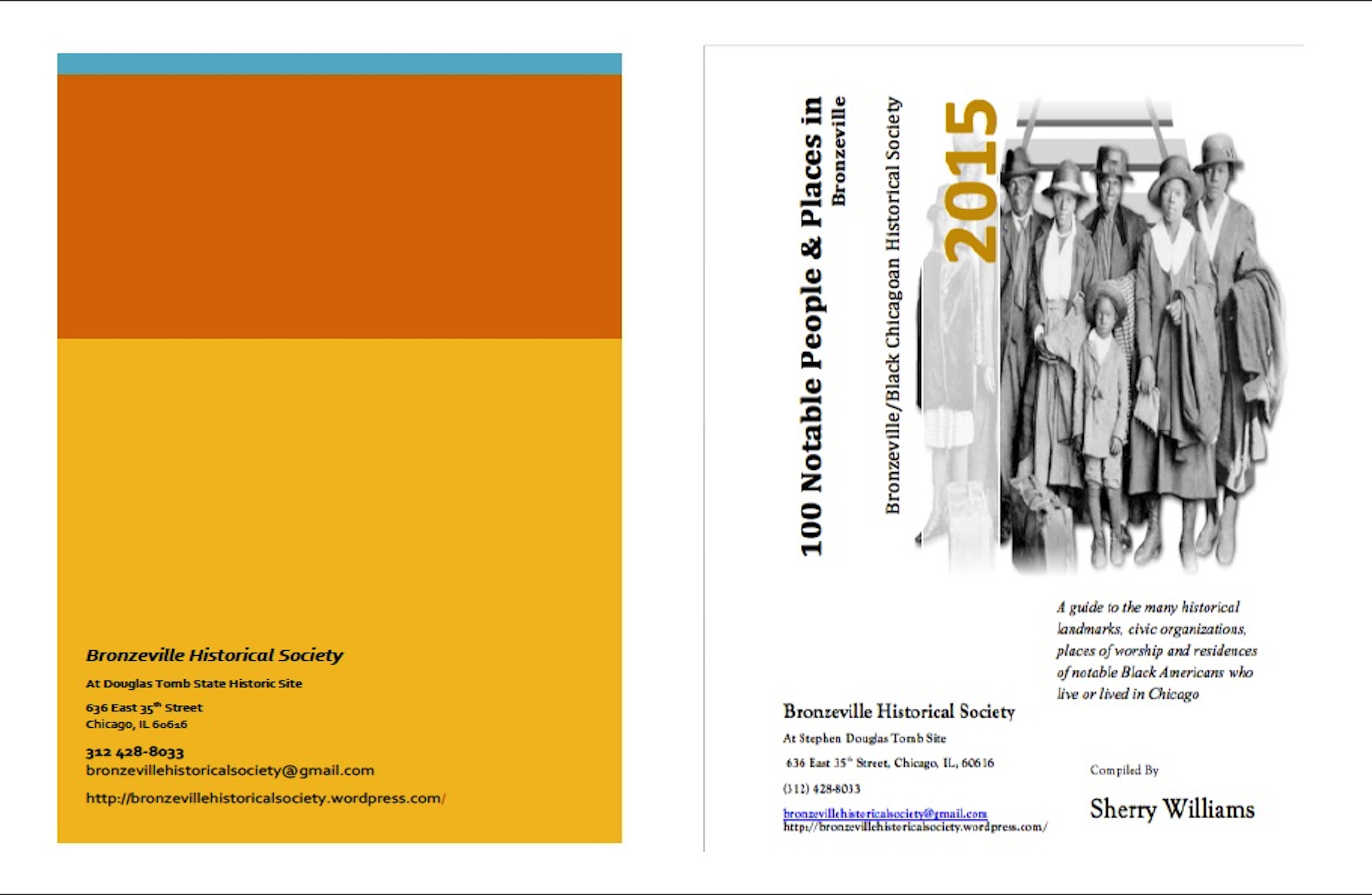 100 Notable People and Places in Bronzeville – 2015 edition available