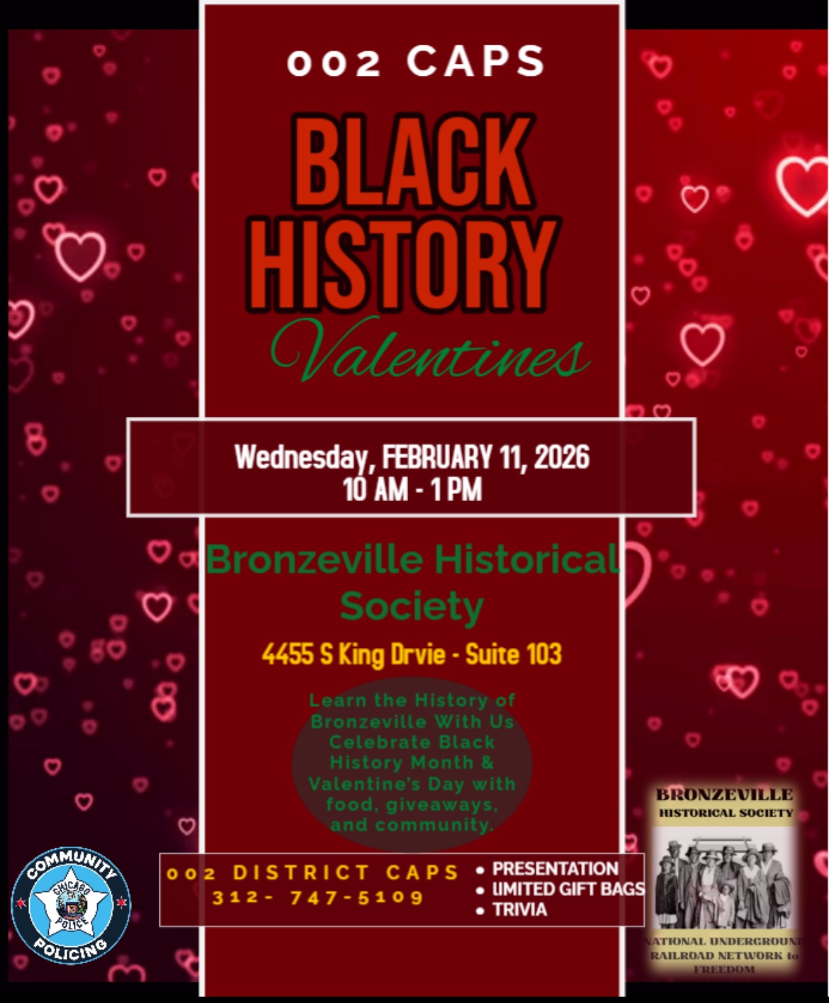 CAPS Black History Event at Bronzeville Historical Society